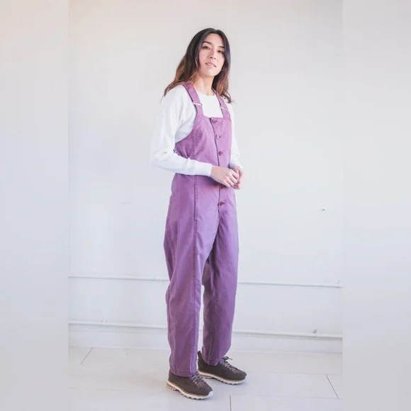 Caron Callahan Bria Jumpsuit Mulberry Canvas OG $395 Size M - Picture 3 of 12